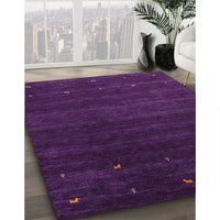 Contemporary Purple Modern Rug, con887