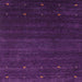 Square Contemporary Purple Modern Rug, con887