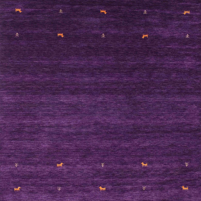 Sideview of Machine Washable Contemporary Purple Rug, wshcon887