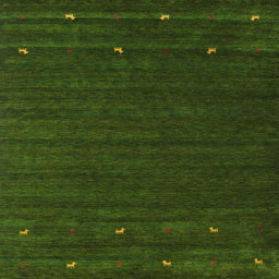 Sideview of Machine Washable Contemporary Shamrock Green Rug, wshcon888