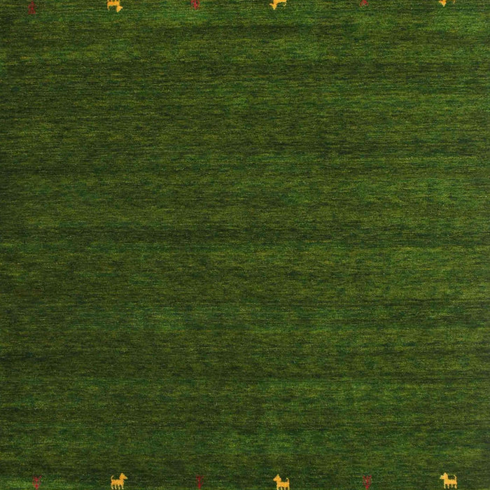 Contemporary Shamrock Green Modern Rug, con888