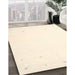 Machine Washable Contemporary Peach Beige Rug in a Family Room, wshcon889