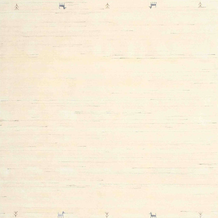 Contemporary Peach Beige Solid Rug, con889