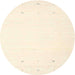 Sideview of Contemporary Peach Beige Solid Rug, con889