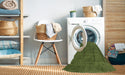Machine Washable Contemporary Seaweed Green Rug in a Washing Machine, wshcon88