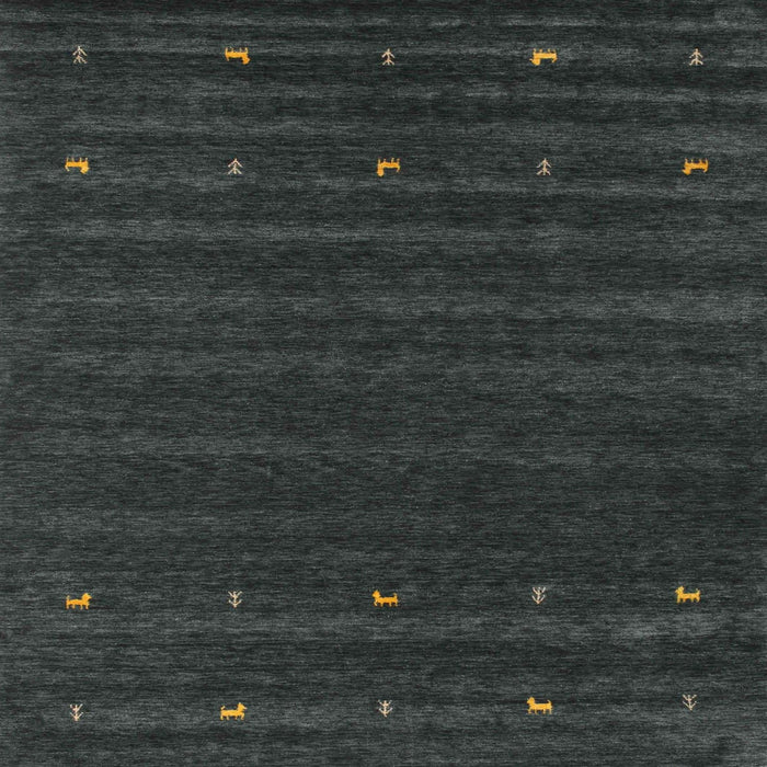 Sideview of Machine Washable Contemporary Light Black Rug, wshcon890