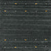 Sideview of Machine Washable Contemporary Light Black Rug, wshcon890