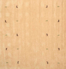 Contemporary Chrome Gold Yellow Solid Rug, con891