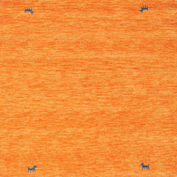 Sideview of Machine Washable Contemporary Dark Orange Rug, wshcon894