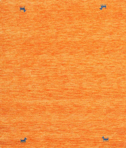 Contemporary Dark Orange Modern Rug, con894