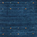 Sideview of Machine Washable Contemporary Blue Rug, wshcon897