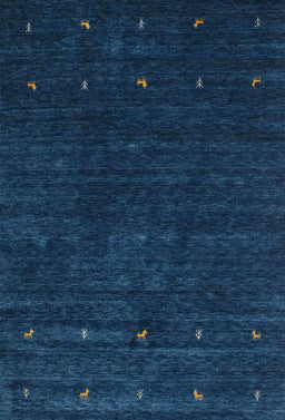 Machine Washable Contemporary Blue Rug, wshcon898