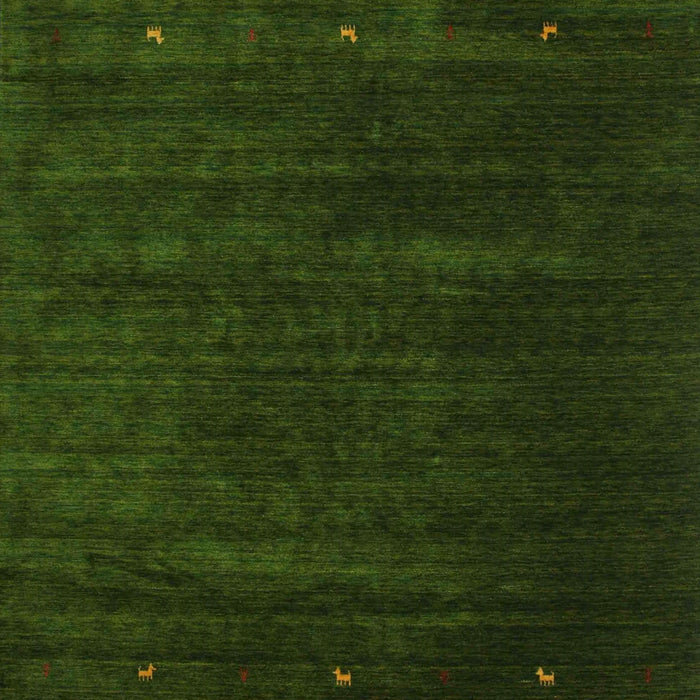 Machine Washable Contemporary Dark Forest Green Rug, wshcon899