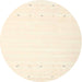 Sideview of Contemporary Peach Beige Solid Rug, con900