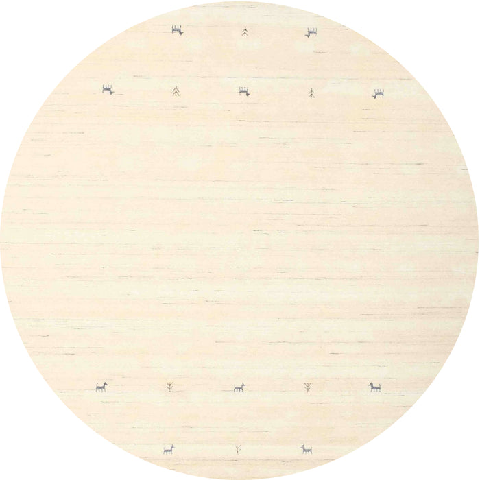 Square Machine Washable Contemporary Peach Beige Rug, wshcon900