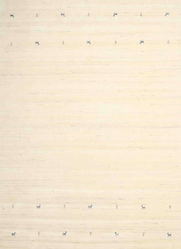 Contemporary Navajo White Gold Solid Rug, con901