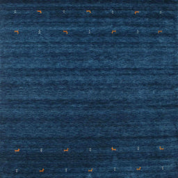 Sideview of Machine Washable Contemporary Blue Rug, wshcon902