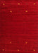Machine Washable Contemporary Orange Red Rug, wshcon903