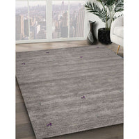 Contemporary Army Brown Modern Rug, con904