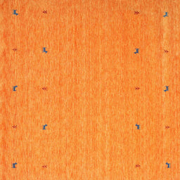 Sideview of Machine Washable Contemporary Dark Orange Rug, wshcon906