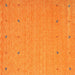 Sideview of Machine Washable Contemporary Dark Orange Rug, wshcon906