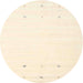 Sideview of Contemporary Peach Beige Solid Rug, con908