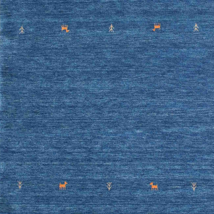Machine Washable Contemporary Bright Navy Blue Rug, wshcon911