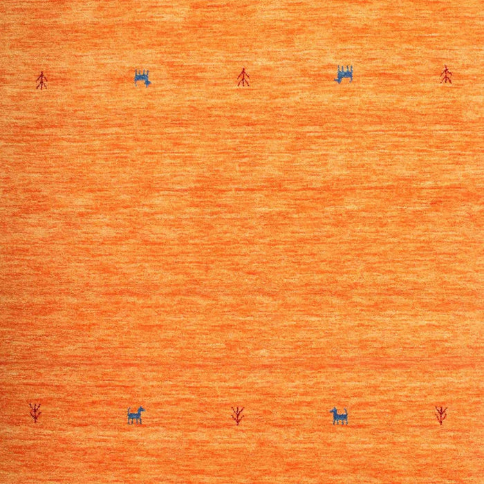 Contemporary Dark Orange Modern Rug, con912