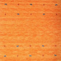 Sideview of Machine Washable Contemporary Dark Orange Rug, wshcon912