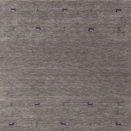 Sideview of Machine Washable Contemporary Rose Dust Purple Rug, wshcon913