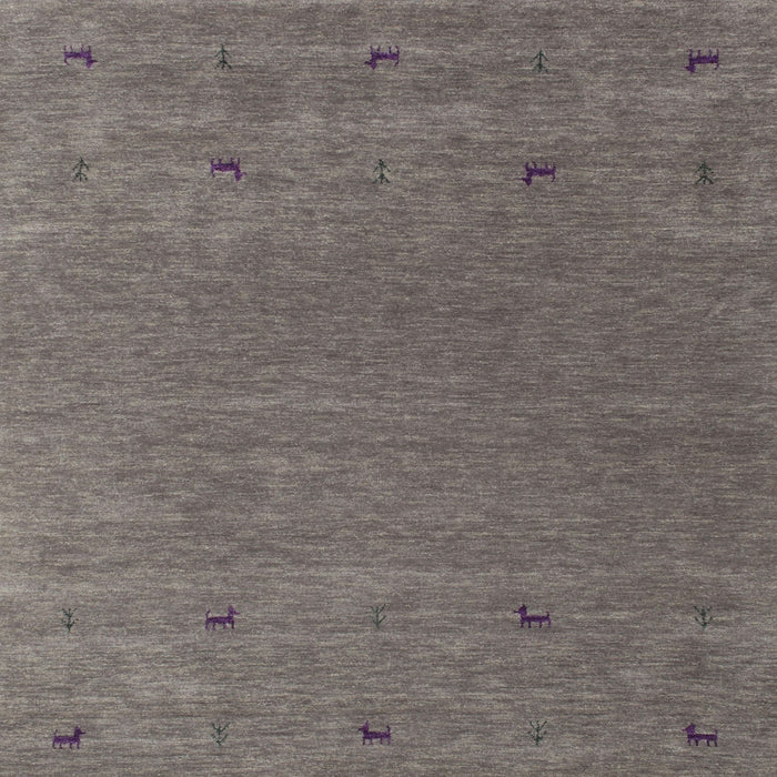 Square Contemporary Rose Purple Modern Rug, con913