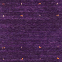 Sideview of Machine Washable Contemporary Purple Rug, wshcon914