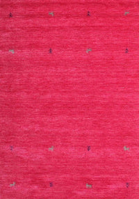 Machine Washable Contemporary Red Rug, wshcon915