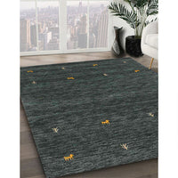 Contemporary Gray Modern Rug, con916