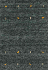 Machine Washable Contemporary Gray Rug, wshcon916