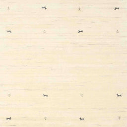 Square Contemporary Navajo White Gold Solid Rug, con917