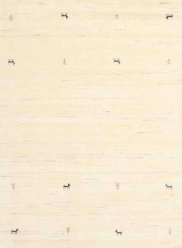 Contemporary Navajo White Gold Solid Rug, con917