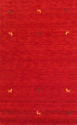 Contemporary Orange Red Modern Rug, con918