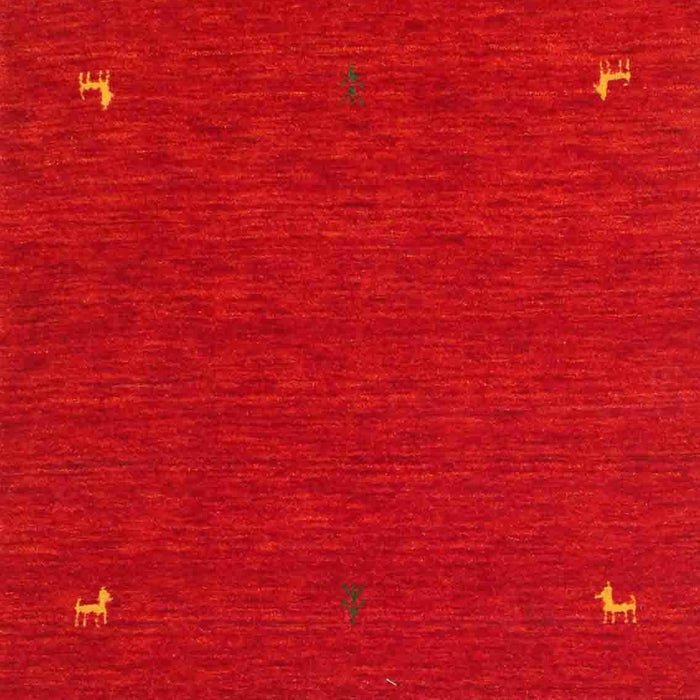 Contemporary Orange Red Modern Rug, con918