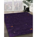 Contemporary Deep Purple Modern Rug in Family Room, con920