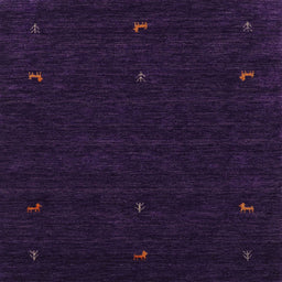 Sideview of Machine Washable Contemporary Deep Purple Rug, wshcon920