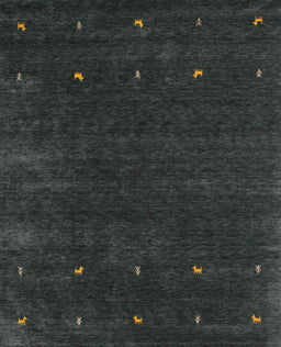 Machine Washable Contemporary Light Black Rug, wshcon921