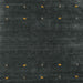 Sideview of Machine Washable Contemporary Light Black Rug, wshcon921