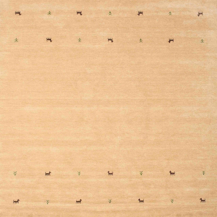 Sideview of Machine Washable Contemporary Chrome Gold Yellow Rug, wshcon922