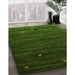 Contemporary Shamrock Green Modern Rug in Family Room, con926