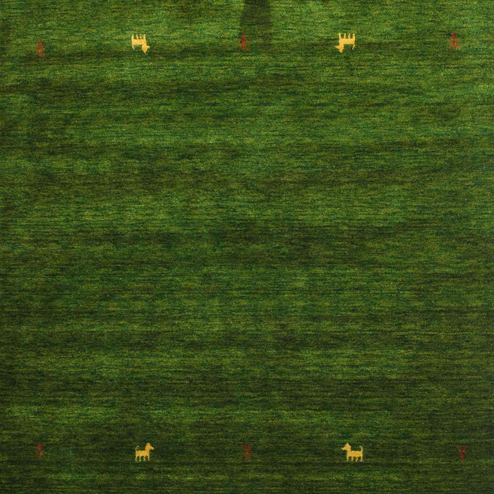 Contemporary Shamrock Green Modern Rug, con926