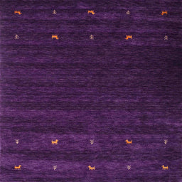 Sideview of Machine Washable Contemporary Dark Purple Rug, wshcon928