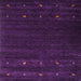 Sideview of Machine Washable Contemporary Dark Purple Rug, wshcon928