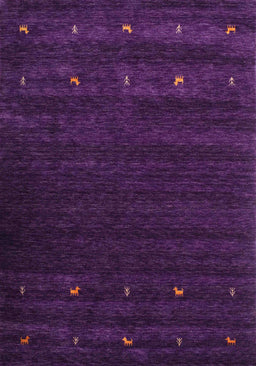 Machine Washable Contemporary Dark Purple Rug, wshcon928