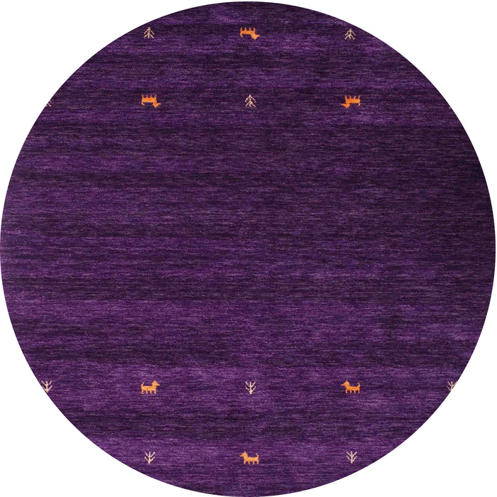 Square Machine Washable Contemporary Dark Purple Rug, wshcon928